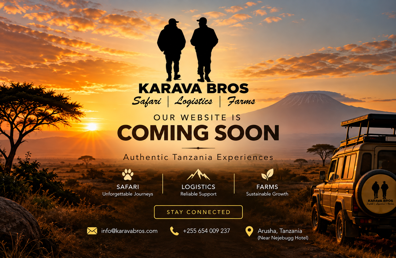 Karava Bros — Safari, Logistics, Farms — Coming Soon